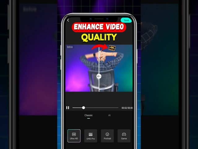 How To Enhance Video Quality | How To Enhance Video Quality On Android #4kvideo
