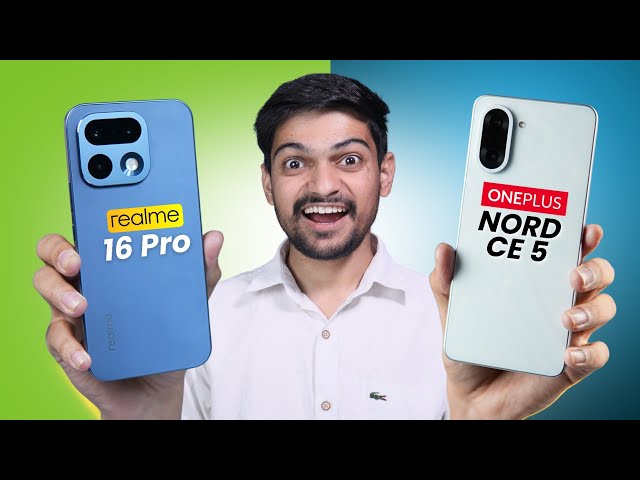 Realme 16 Pro vs OnePlus Nord CE 5 Best phone under 25000 🔥