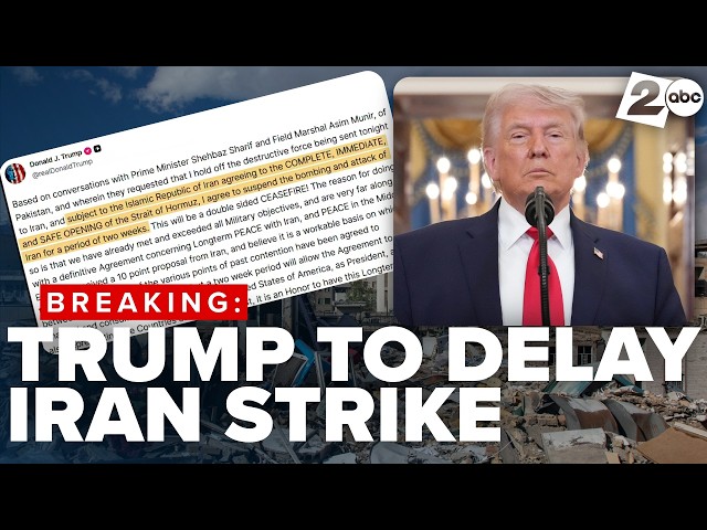 BREAKING | US and Iran agree to 2-week ceasefire as President Trump seizes diplomatic offramp
