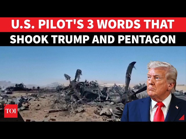 REVEALED: U.S Pilot's 3-Word Message Moments After Iranian Missile Destroys F-15E Aircraft Over Iran
