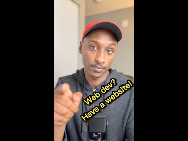 Web Dev? Build a Personal Website!