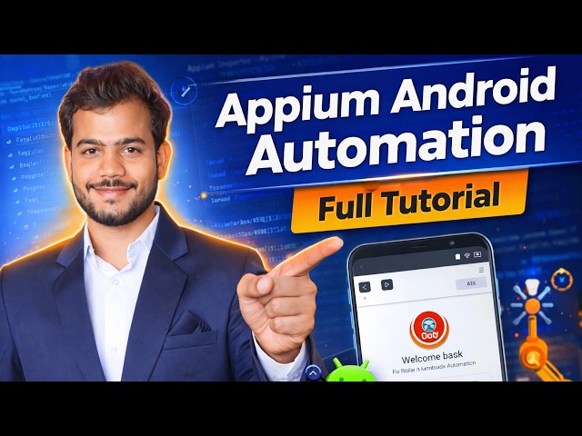 Appium Android Automation Full Tutorial Step-by-Step Mobile Testing with Java | Beginner to Advanced