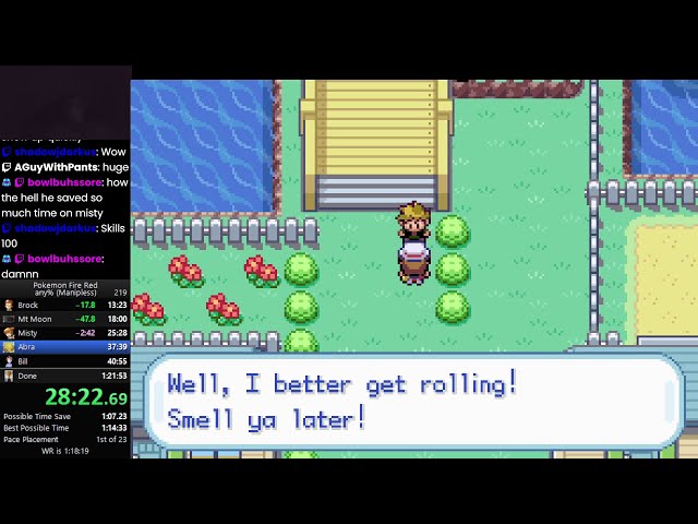 Pokemon Fire Red - Any% Speedrun in 1:16:52 [Current World Record]