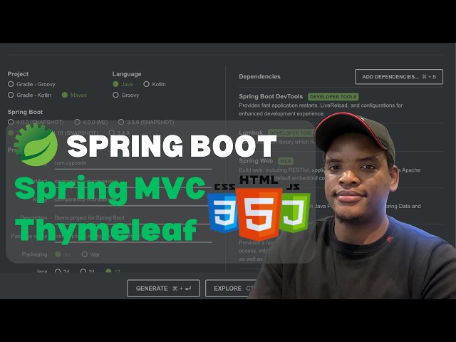 Spring MVC Thymeleaf Styling Front End UI with Codepen Style | Database CRUD | CSS | UIUX [2026]