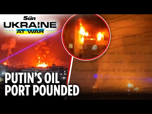 Russia to lose tens of MILLIONS in oil revenues after Ukraine's huge drone attack on Black Sea port