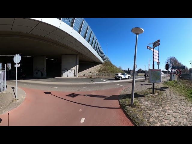 Cycling from Amsterdam to Duivendrecht; 360 degree version