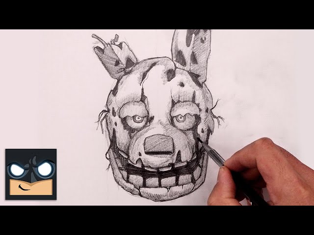 How To Draw Springtrap | FNAF Sketch Tutorial