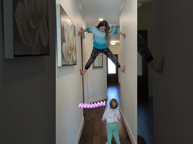 Funny Baby Sister Reaction 😁 #cutetoddler #sister #reaction #toddler