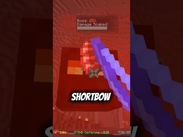 This new bow is BETTER than a Terminator - Hypixel skyblock  #hypixelshorts #minecraft