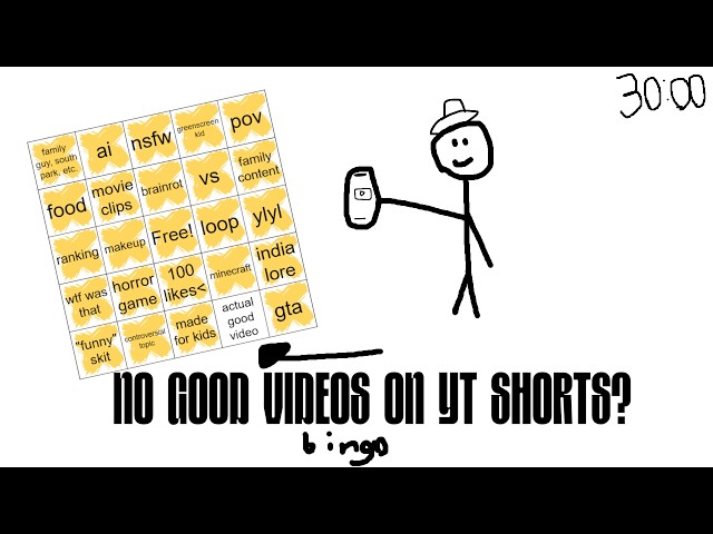 youtube shorts bingo was terrible