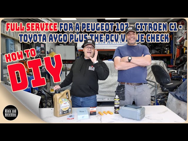 FULL SERVICE For A Peugeot 107 - Citroen C1 - Toyota Aygo Plus PCV Value Clean.