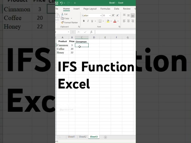 Learn IFS Function in Excel Fast!