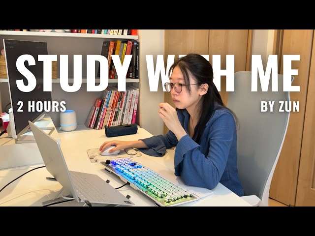 2-hour study with me 📚・calm piano 🎹・pomodoro 50/10 🕰️・jlpt n1 🏯