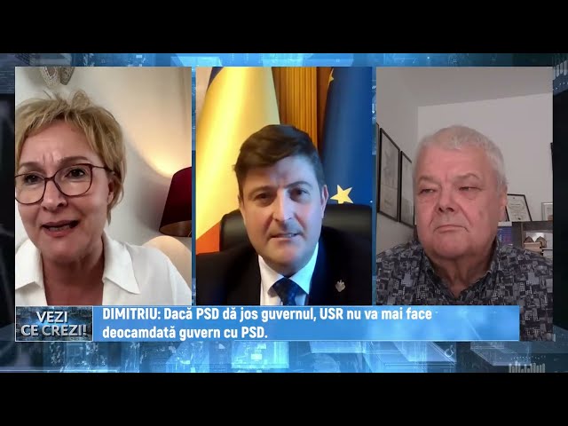 ALEX DIMITRIU (USR): USR will no longer form a government with PSD, if the Social Democrats file ...