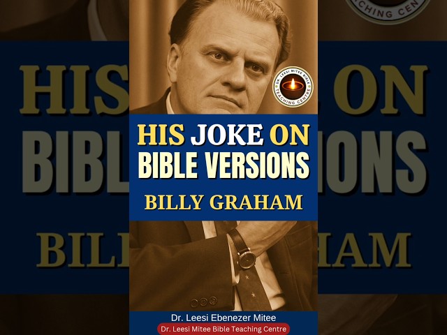 Billy Graham: 🤣 His Joke On Many Bible Versions and Bible Commentaries) #BillyGraham #Humor #Comedy