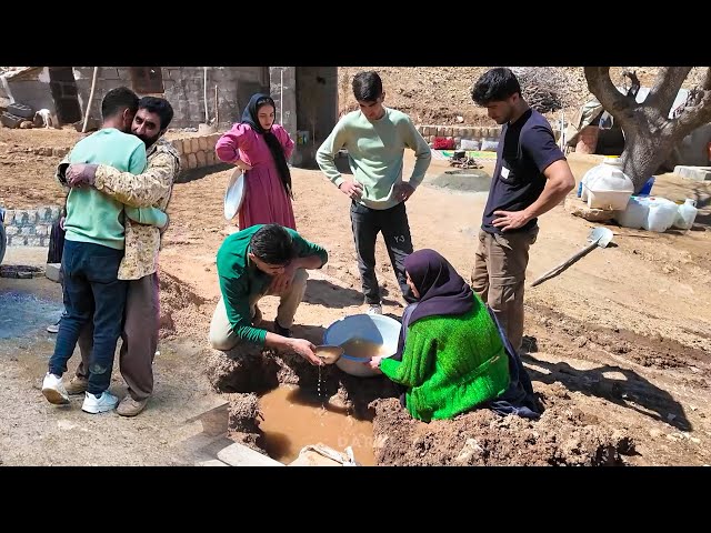 Accidentally Found Water in Amir Family Farm | Digging the Well Deeper