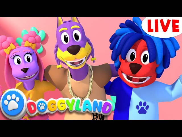 Doggyland HD 🔴 LIVE TV  | Affirmations,  I Can Do Hard Things + More Nursery Rhymes & Sing Alongs