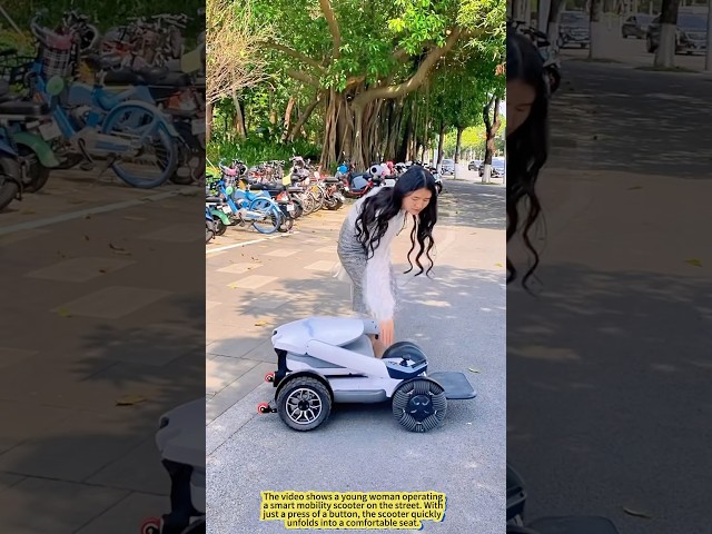 A Thoughtful Gift for Her Parents! This Smart Scooter Is a Game-Changer!
