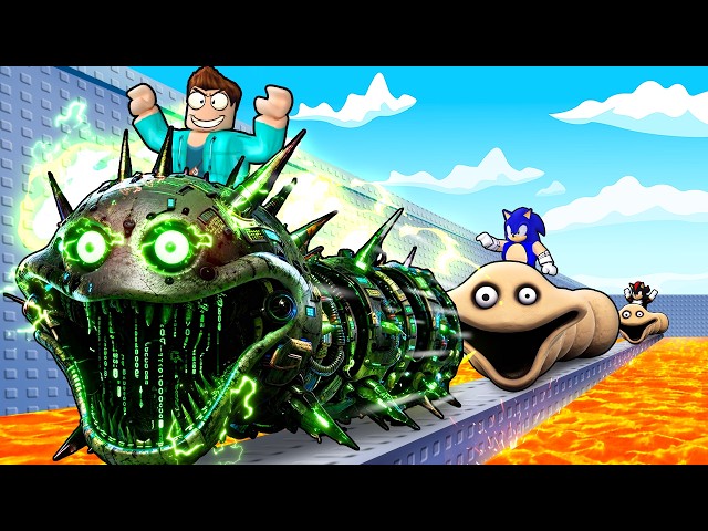 I PRETENDED TO BE A NOOB THEN USED CURSED HUNGRY WORM IN ROBLOX | ENGLISH