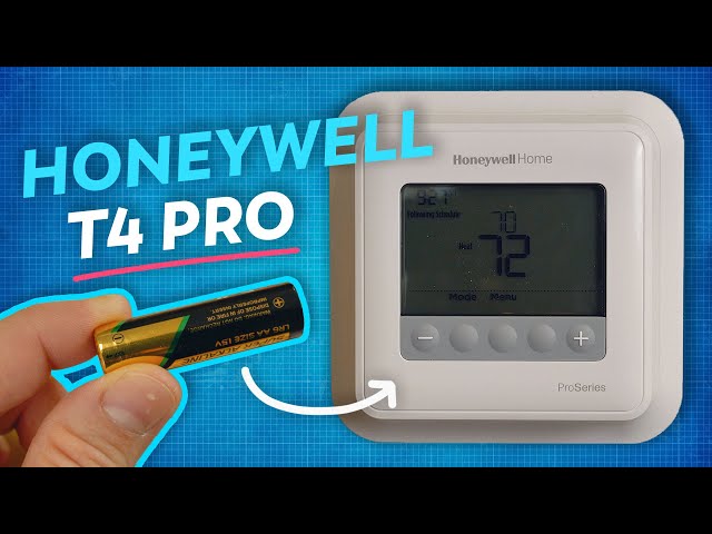 How to Change the Batteries in a Honeywell T4 Thermostat