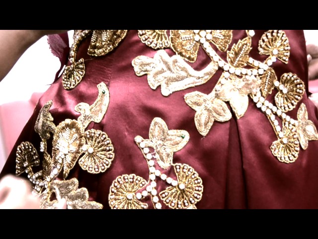 making of an indo-western gown