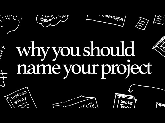 how to actually finish creative projects! (one quick tip)