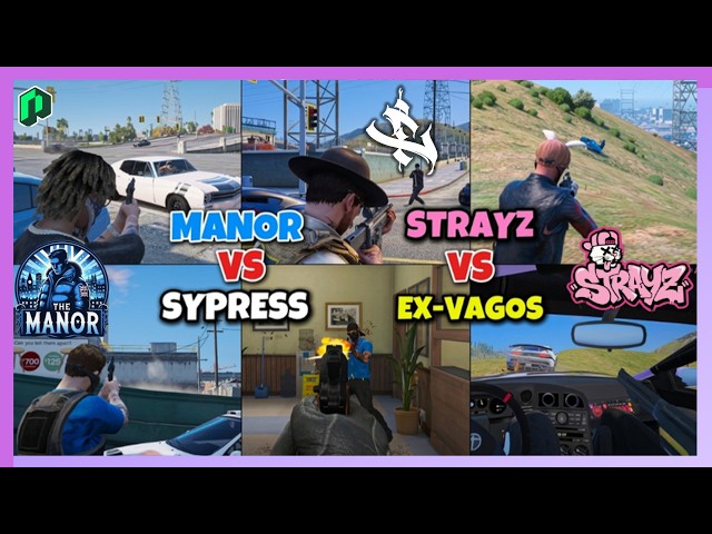 MANOR vs. SYPRESS vs. PD & STRAYZ vs. EX-VAGOS // Bank Truck at Fridgit I Nopixel 4.0 GTA RP