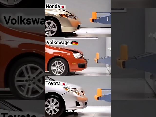 Toyota vs Honda vs Volkswagen: Ultimate Crash Test! 💥🚗