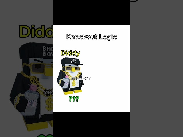 KNOCKOUT (Roblox) Logic | Diddy vs BemmyBlox 😂#roblox #knockout #robloxgames  #viral