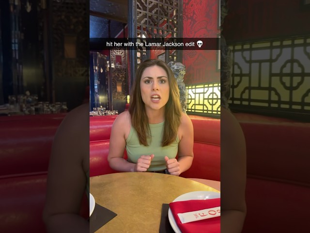 hit her with the Lamar Jackson edit 😭😭😭