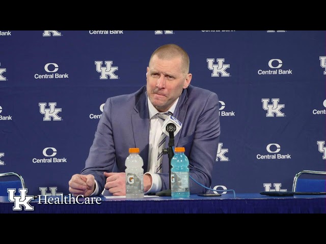 Coach Pope Press Conference - Texas Postgame Press Conference presented by UKHealthCare