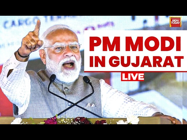 PM Modi in Gujarat Live: Prime Minister Narendra Modi Inaugurates Several Projects in Gujarat