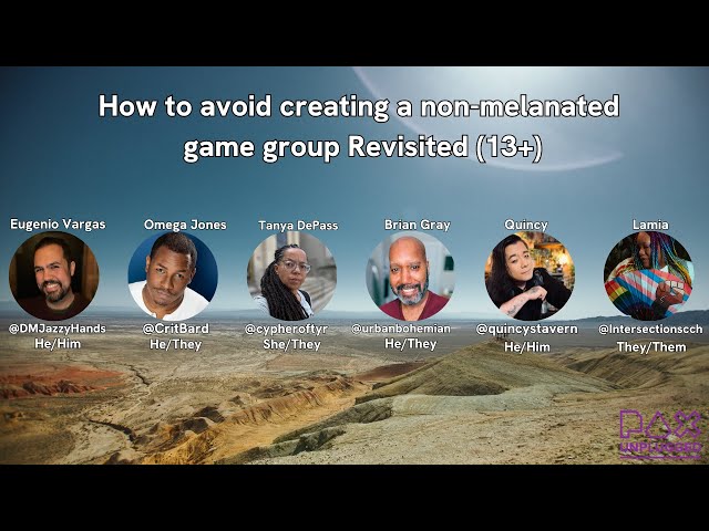 How to Avoid Creating a Non-Melanated Game Group (Revisited) PAXU 2025