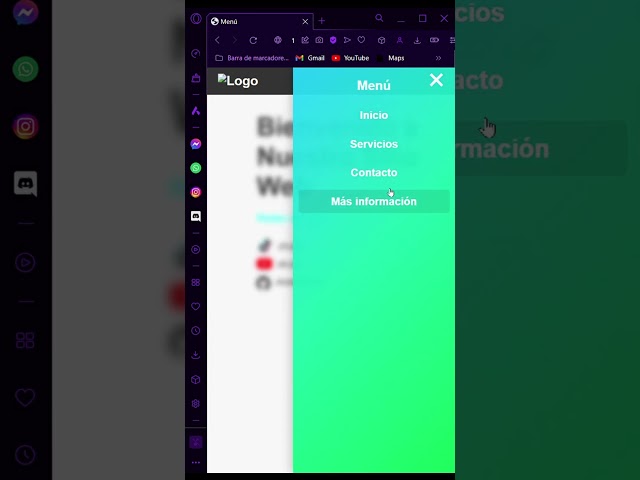 Responsive Hamburger Menu with HTML, CSS, and JS