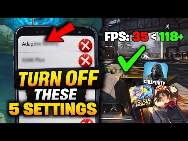 5 ANDROID SETTINGS You Must TURN OFF for Better Gaming FPS! (Fix FPS Drops)