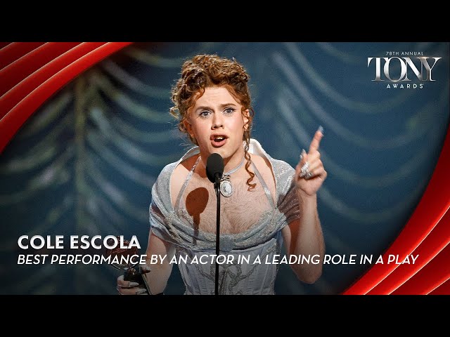 Cole Escola | 2025 Tony Awards Acceptance Speeches
