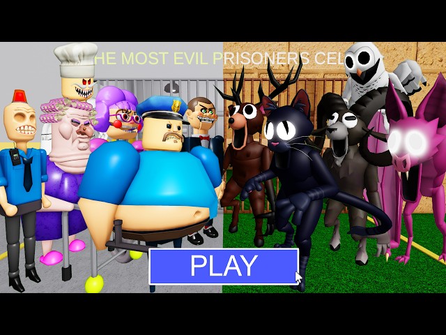 Barry Bosses Vs 99 NIGHTS Bosses! BARRY'S PRISON RUN! #roblox #obby