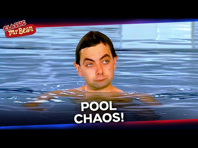 Bean's Swimming Pool Disaster! | Classic Mr Bean