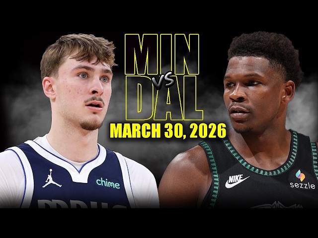 Minnesota Timberwolves vs Dallas Mavericks Full Game Highlights – March 30, 2026 | NBA Season