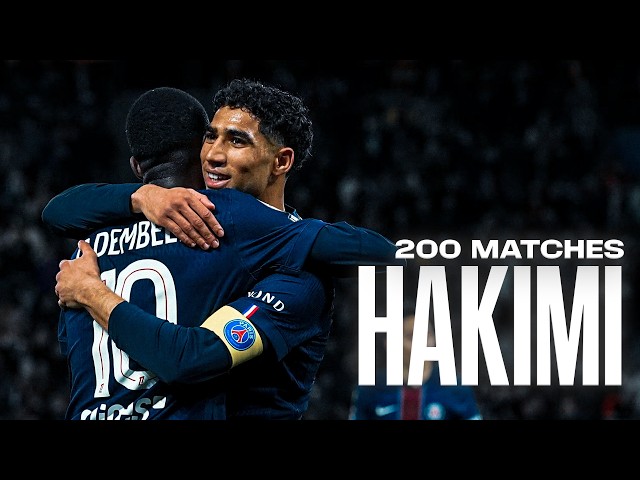 Best of Achraf Hakimi - 200 matches with Paris Saint-Germain ❤️💙