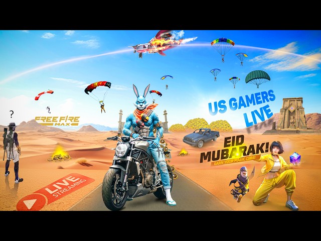 SEASON 50 US GAMERS LIVE IS BACK ON 🔥 FREE FIRE BR - RANKED PUSH GRANDMASTER TOP1 LOBBY🥱