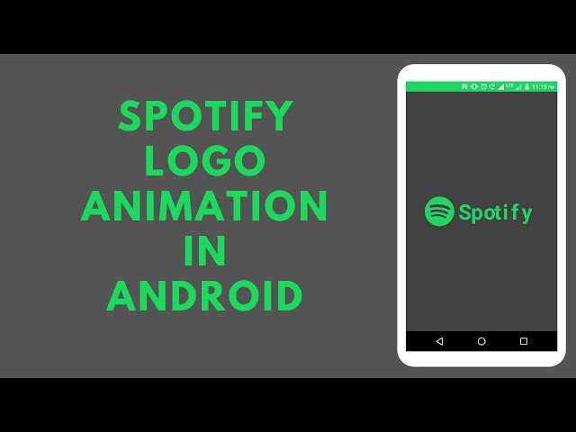 Spotify Logo Animation In Android Using Android Studio | Animation Using Java Code Only