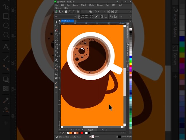 Step by Step Coffee Cup Drawing Anyone Can Try!