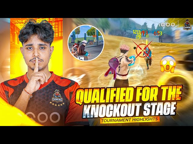 QUALIFIED FOR THE KNOCKOUT STAGE TOURNAMENT HIGHLIGHTS 💥 BY iQOO TGDELETE🖤🔥