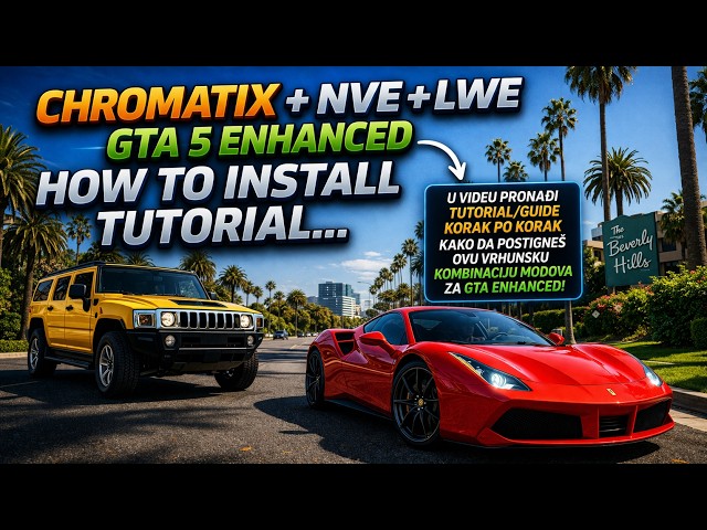 How to Install Chromatix + NVE + LWE GTA 5 Enhanced Tutorial