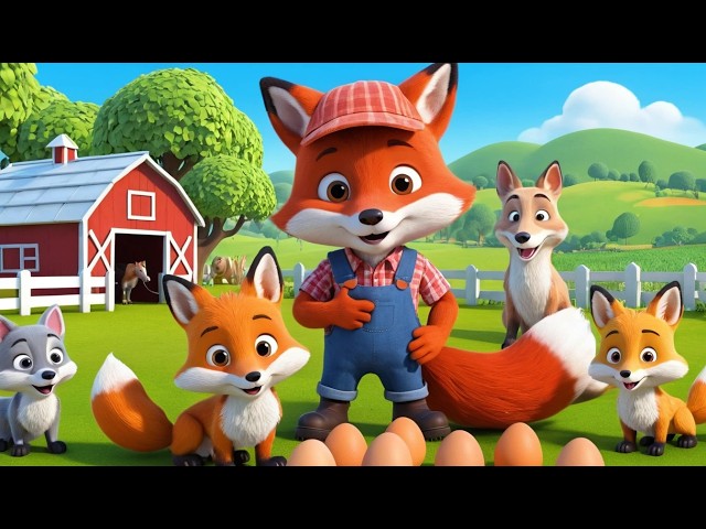 Farmer Fox and the Square Eggs 🦊🥚 | Funny and Fun Kids Nursery Rhyme Animation