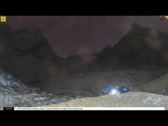 WEBCAM NEPAL LIVE: FROM - REFUGE MERA LODGE - YOUR GATEWAY TO MERA PEAK ADVENTURE