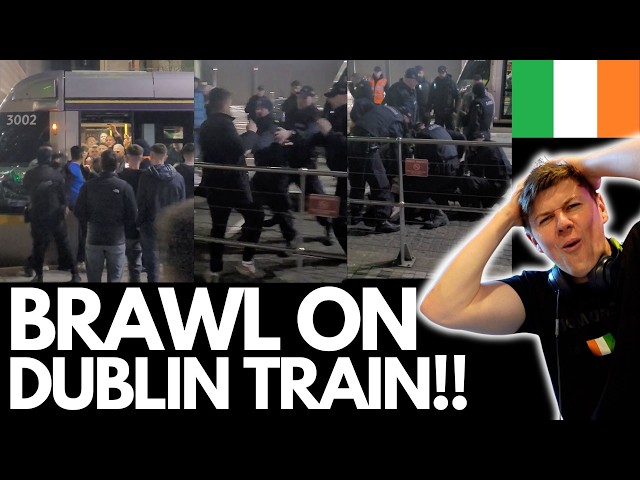 Migrants Vs Irish HUGE BRAWL On Dublin Train