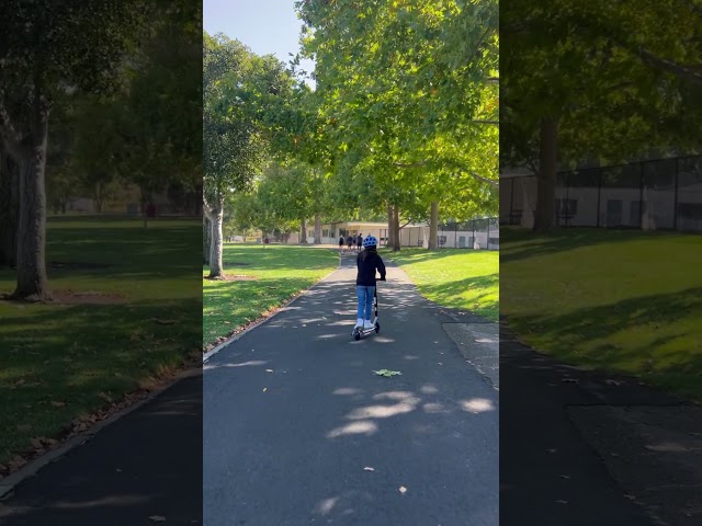 We bought electric scooters 🛴 10 mph at first she scared to ride it now she likes it👍🏼