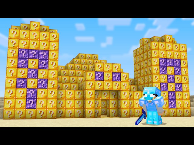 Minecraft, But Structures Are LUCKY!